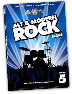 Alt and Modern Rock IV eclectic drums for Alt, Indie, and Modern Rock.